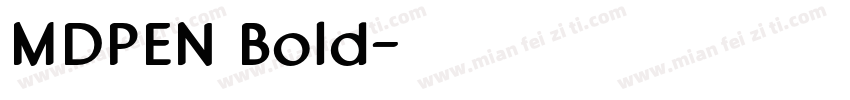 MDPEN Bold字体转换